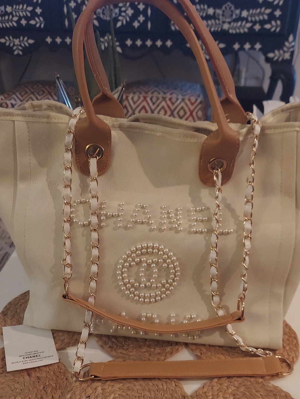 Pearl 2 Way Tote Bag